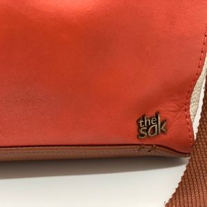 The Sak Bag Crossbody Leather Shoulder Messenger  Camila Convertible Cayenne